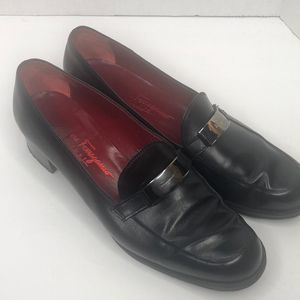 Salvatore Ferragamo Women’s Black Loafer Dress Shoes Size 10